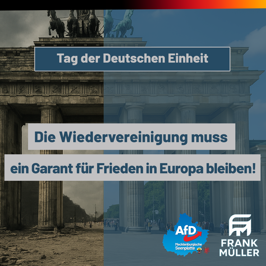 Tag der Deutschen Einheit – Erinnerung, Vergebung, Frieden und Vertrauen